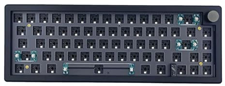 CENMOO Mechanical Keyboard Kit, GMk67 Keyboard, Brown Switches Computer Keyboard, RGB Backlit Mechanical Keyboard, 67 Keys Game Keyboard with Multimedia Knob, Quiet Computer Keyboard for Game Room