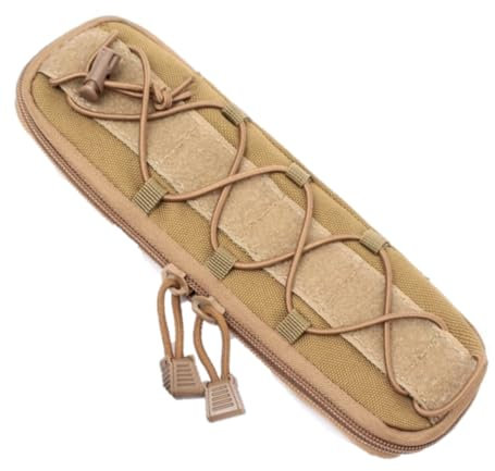 HOUSON Tactical Knife Bag, Knife Sheath Bag Molle Knife Case Hunting Knife Travel Knife Holster Khaki