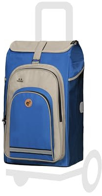 Andersen Einkaufstrolley Ersatztasche - 62 Liter - mit Kühlfach - Seiten- & Fronttasche - extra Innenfach - wasserabweisend - Reflektoren - faltbar - Hydro 2.1 blau
