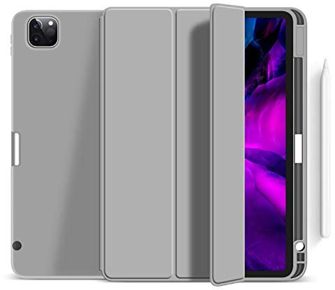 HBYLEE For The iPad Mini 6 Case Wireless Charging with Pencil Holder Case (Colour: Grey, Size: Mini 6)