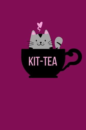 Kit-Tea Notebook (120 Pages, Blank-Lined)