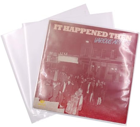 Vinyl Record Outer Sleeves LP Storage Protector - Clear Anti-Static Album Covers for 10inch LP (50PCS)