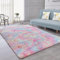 Shaggy Hochflor Teppich, Wohnzimmer Carpet - Anti-Rutsch Unterseite Soft Area Rug Fellteppich, für Küche oder Kinderzimmer, Schlafzimmer, Bettvorleger Flur Bodenmatte Regenbogenfarben (100 * 160cm)