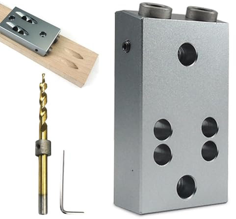 Plantilla para orificios inclinados para carpintería,Plantilla para orificios inclinados de bolsillo,Plantilla de perforación de agujeros inclinados de metal para carpintería | Guías de carpintería de