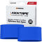 KICKTAPE® Super Slim Schienbeinschonerhalter - Reißfest aus schonendem Silikon für Schienbeinschoner Fußball Herren, Damen & Kinder, rutschfest & abwaschbar, Football, shin Guard Holder (Blau)