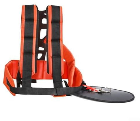 Tracolla leggera in PVC per tosaerba, comfort e facilità d'uso (giallo)