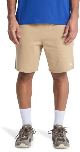 Quiksilver Hose mit elastischer Taille, Basic, Fleece, kurz, für Junge Herren, Braun