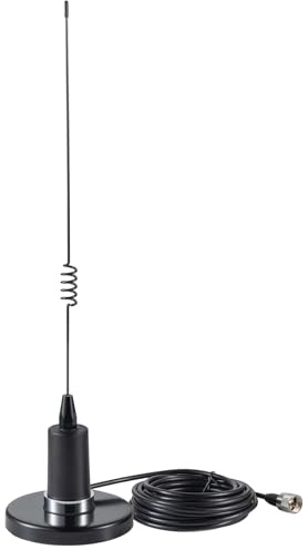 VHF Marine Radio Antenna 156-163MHz Super Strong Magnetic Base Antenna PL259 Connector with 16.5 Feet Low Loss Coaxial Cable for Boat Sailboat Yacht Marine Radio, Eifagur