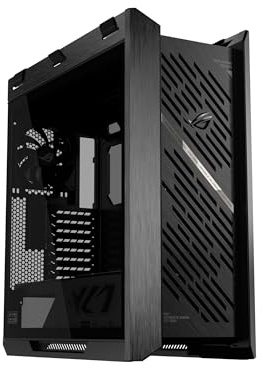 ASUS ROG Strix Helios II GX601S BLACK, Case Gaming EATX in Alluminio, Vetro Temperato ai Lati, Design a Griglia di Diamanti e Filtro 3D, 4 Ventole ARGB Preinstallate, Cinghie per il Trasporto, Nero
