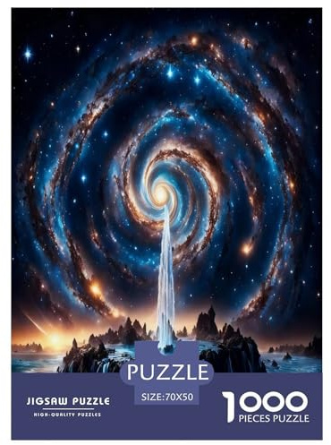 Tränen des Himmels 1000-teilige Puzzle Schwer Pädagogisches Spielzeug Für Erwachsene Und Kinder Ab 14 Jahren, Klassische Geschenk Farbenfrohes Legespiel Home Dekoration 70x50cm/1000pcs