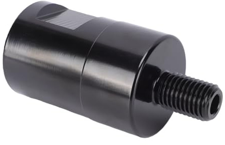 Changor Kernbohrer-Adapter, Kohlenstoffstahl, Langlebiges Konvertierungswerkzeug für Betonkernbohrer, 1-1/4 Zoll 7 Innengewinde auf 16 Mm Außengewinde