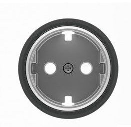 Niessen skymoon - Tapa base enchufe schuko cristal negro