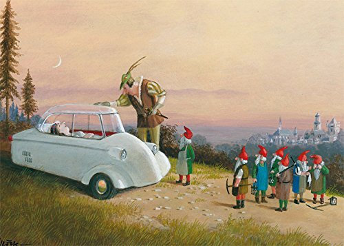 Inkognito Postkarte A6 • 26051 ''Schneewittchensarg Künstler: Gerhard Glück • Kinder/Märchen • Fantastik