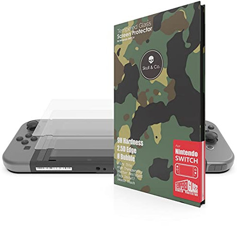 Skull & Co. Tempered Glass Screen Protector for Nintendo Switch (2-PACK)