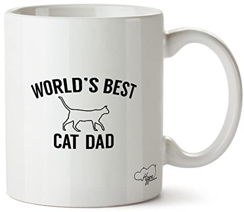 HippoWarehouse Worlds Best cat dad 10oz Mug Cup