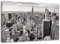 Feeby Bilder New York XXL 120x80 cm 1 Teilig Wohnzimmer Schlafzimmer Büro Flur Küche Wandbilder Leinwandbilder Modern Bild auf Leinwand Wanddekoration Kunstdruck Design Architektur Schwarz und Weiß