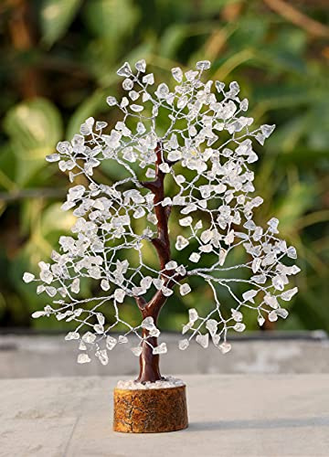 Crocon® Clear Quartz Crystal Tree of Life Birthday Gifts for Women & Men, Mum