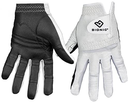 Bionic Gloves Herren RELAXGRIP 2.0 Golfhandschuh, weiß, Men's Medium Large