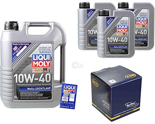 Filter Set Inspektionspaket 8 Liter Motoröl MoS2 Leichtlauf 10W-40 SCT Germany Ölfilter