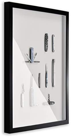 BIRAPA Talon Space Cadre pour objets 70 x 100 cm Noir mat Cadre photo 3D à remplir