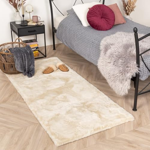 FRAAI | Home & Living Hochflor LäUfer - Comfy Supreme Creme - Shaggy, Einfarbig - Modern, Skandinavisch - Schlafzimmer, Flur - Fellteppich - Carpet