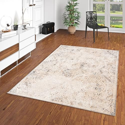 Pergamon Designer Teppich Tawira Vintage Klassik Beige Barock in 5 Größen