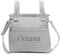 Bolsa Panera Para Carrito de Bebé Personalizada – Bolsa Talega para Carrito de Bebé con Nombre - Piqué Waffle - Piqué Gofre - Handmade - Hecho en España - Nenel (Gris)