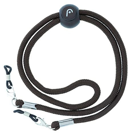 DIDINSKY Strapazierfähiges Nylon-Lesebrillenband. Einstellbare Länge mit Blockierclip. Havana - STRAPS