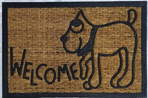 DONATELLA Felpudo 1999 Estera Coco Perro - Beige, 040x060 cm.