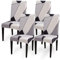 Aisprts Stuhlhussen 4er Set Stretch Stuhlhussen für Esszimmerstühle, Abnehmbarer Waschbarer Stühle Schutz Dekoration Stuhlbezug für Haus, Küche, Hotel, Restaurant, Bankett, Hochzeit, Party