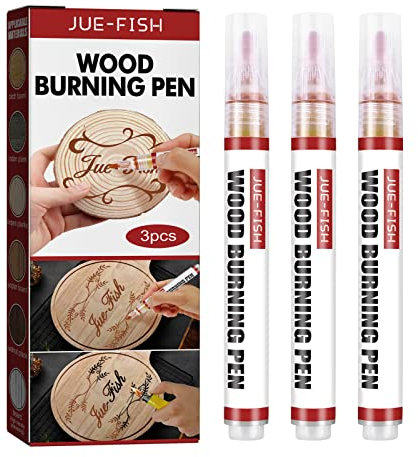 3-teiliges Holzbrenner-Set, DIY Scorch Holzbrennmarker, prtical Checal Holz-Burnins, Tiermarkierungen, Kunst, Brandmalerei, Pli for Künstler und Beginne in DIY-Holzprojekten