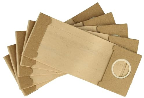 vhbw 5x Turbo Filter compatible with Metabo SR 356, SR 358, SR E 357, SR E 359 Electric Sander, Orbital Sander - paper-Dust Bag Set Brown