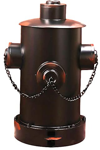 NUACOS Retro Mülltonne 25 35 55 L Runder Mülleimer Metall mit Deckel und Pedal Herausnehmbarer Inneneimer mit Tragegriff Vintage Metalltonne für Badezimmer Küche Büro,Schwarz,L