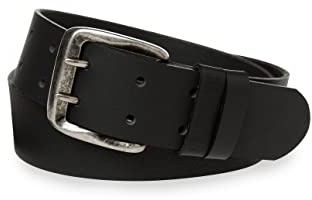 Camp David Gürtel Herren aus Büffelleder, 45 mm breit, nickelfreie Doppeldornschließe in Altsilber, robust & komfortabel, Vintage Look – ideal zu Jeans