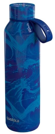 QUOKKA BOTELLA TERMO ACERO INOXIDABLE SOLID CON COLGADOR WAVES 630 ML
