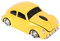 Sxhlseller Auto-Funkmaus, 2,4 GHz, Coole Sportwagen-Form, Kabellose Maus mit USB-Empfänger, LED-optische Kabellose Mäuse für Laptop-Desktop-Computer (Gelb)