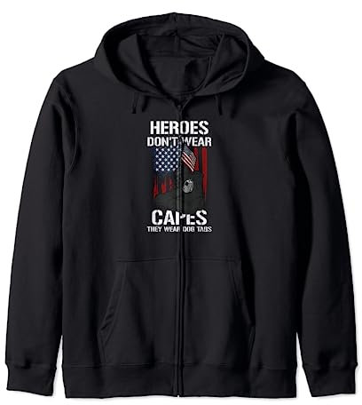 Ehrenmedaille: Heroes Don't Wear Capes They... Memorial Day Kapuzenjacke