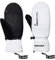 Durio wasserdichte Handschuhe Damen Herren Fäustlinge Touchscreen Skihandschuhe Winterhandschuhe für Laufen Skifahren Wandern Motorrad Radfahren Weiß 1 XL