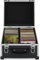 Gecheer CD-Koffer für 40 CDs Aluminium ABS Schwarz