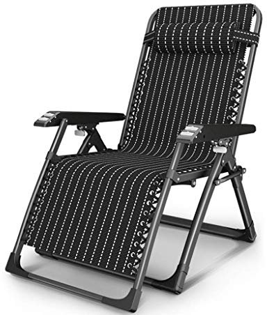 Sonnenliege, Schwerkraft für Garten, klappbarer Liegestuhl, faltbar, strapazierfähig, Metall, tragbar, entspannend, Liege, Gartenmöbel für Rasen, Outdoor, Terrasse, Strand, Camping, schöne Landschaft