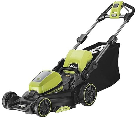 Briconess.com Tondeuse à gazon électrique à batterie à poussée RY36LM40A-0 Ryobi 36 V, coupe 40 cm
