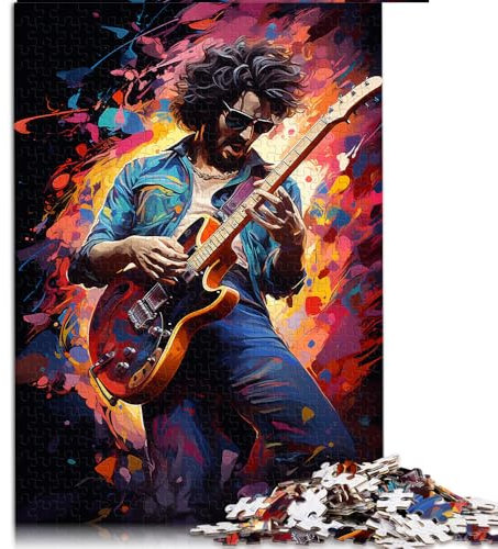 2000-teiliges Puzzle für Erwachsene und Kinder, farbenfrohe Psychedelia der Pop-Art-Musik, Papierpuzzle, für Erwachsene und Kinder ab 12 Jahren, Lernspiel für Erwachsene und Kinder, Größe: 70 x 100 cm