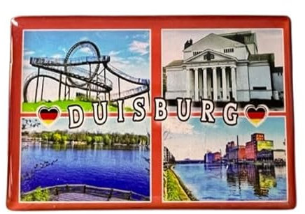 Duisburg, Duisburg Souvenir, Duisburg Kühlschrankmagnet, Reiseandenken aus Duisburg, Geschenke für Duisburg Reisende, Deutschland Souvenir
