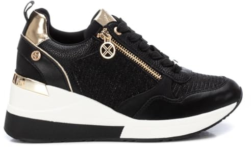 XTI 143717 Damen-Sneaker, Schwarz, Größe 41, Schwarz, 41 EU