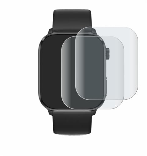 BROTECT Schutzfolie für Ice-Watch Smart 3.0 1.78 | 2 Stück Entspiegelnder Displayschutz Made in Germany Matte Full-Screen Folie Full-Cover 3D Curved Anti-Reflexion Montage Kit