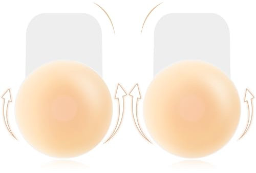 Brightdeal Reggiseno adestivo serio in Silicone Reggiseno Push-up-up-reusabile, Invisibile, Adatto alla Pelle-Ideale per Abiti Senza Schiena e Abiti da Sposa Dimensioni: A-B Cup