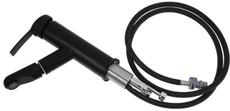 DOITOOL Robinet D'évier Extractible Noir Sortie Anti-éclaboussures Certifié, Fonction Rétractable Multi-angle, Surface Résistante Aux Rayures, Lavabo Salle De Bain,