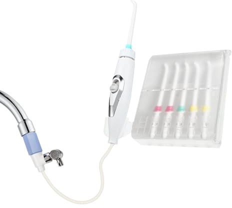 Dopsyesn Idropulsore per rubinetto, idropulsore per uso familiare | Rubinetto 6 ugelli Irrigatore orale non elettrico Flosser per acqua - Pulizia dei denti Igiene orale di sicurezza regolabile