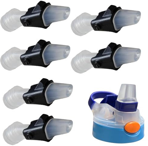 Ersatz-Ausgießer aus Silikon für Contigo Aubrey Wasserflaschen, weiches Mundstück, Ersatzteile, kompatibel mit Contigo Aubrey 400 ml / 567 ml Wasserflasche (nur Auslauf), 6 Stück