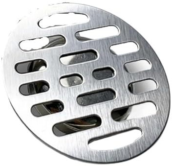 Ymnilian Scarico Doccia,Scarichi a Pavimento 1 Pezzo di Scarico a Pavimento in Acciaio Inossidabile, troppopieno, Rotondo, Anti-intasamento, for Doccia, for Lavatrice, Bagno, WC, fogna(10.5cm)